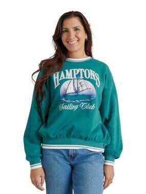 Limited Too 2XL Hamptons Sailing Club Sweatshirt 🛥 | Oversized Graphic Coastal